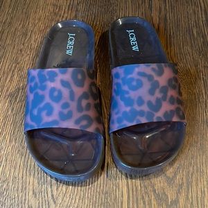 J. Crew Tortoise Pool Slide Sandals